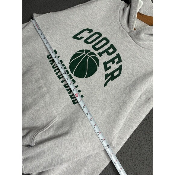 Vintage Y2K Russell Athletic Gray Blank Cotton Men’s Hoodie Size Large - Picture 12 of 14